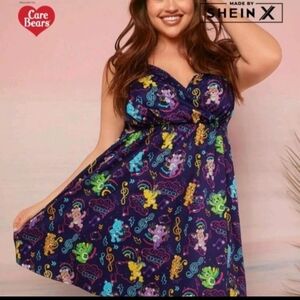 Shein X Care Bears Colorful Dress